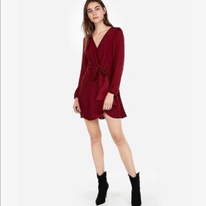 Express Wrap Mini Dress